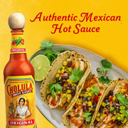 Cholula Original Hot Sauce served with Mexican food 360ml