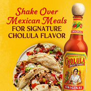Cholula Original Hot Sauce served with Mexican food 360ml