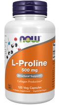 Compléments NOW L-Proline 500 mg - 120 capsules véganes