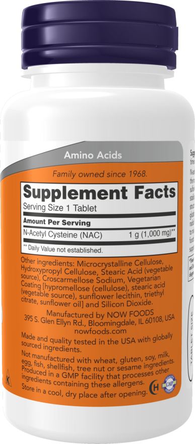 NOW NAC 1000 mg Tablets