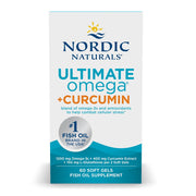 Nordic Naturals Omega Curcumin lemon soft gels box, 60 count