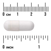 Swanson Triple Magnesium Complex 400mg 100 Vegan Capsules size comparison with measurement scale