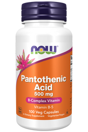 Pantothenic Acid 500 mg Veg Capsules