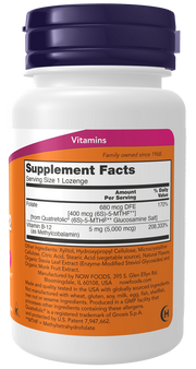 NOW Methyl B-12 5,000mcg Lozenges