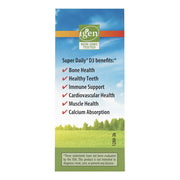 Side image: Carlson Super Daily D3 liquid vitamin D3 2000 IU drops 10.3 ml box