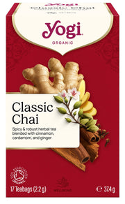 Yogi Tea Organic Classic Chai Herbal Tea box 17 teabags 37.4g