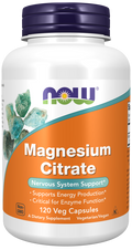Complément de magnésium NOW - Capsules végétales de citrate de magnésium 400 mg