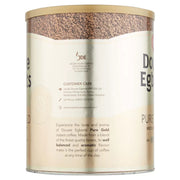 Supplement Facts & Ingredients Image: Douwe Egberts Pure Gold instant coffee granules ingredients label 750g tin