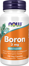 NOW Bore 3 mg capsules végétales - Albion™ Bororganic Glycine