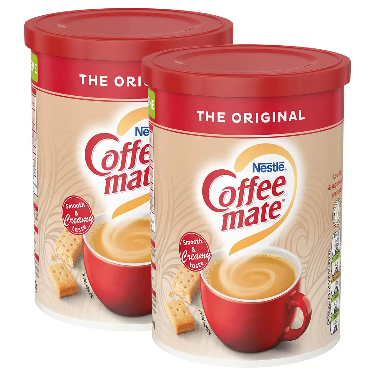 Nestlé Coffee Mate Original coffee creamer powder containers 2 x 550g packaging front