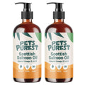 Pets Purest Huile de saumon écossais pour animaux - 2 x 300ml