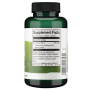 Swanson St. John's Wort Herb 375 mg - 120 Vegan Capsules Supplement facts label for St. John's Wort botanical showing ingredient source.