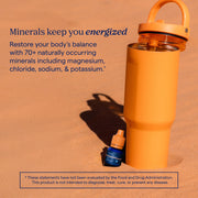 Lifestyle Image: Trace Minerals ConcenTrace trace mineral drops daily supplement bottle