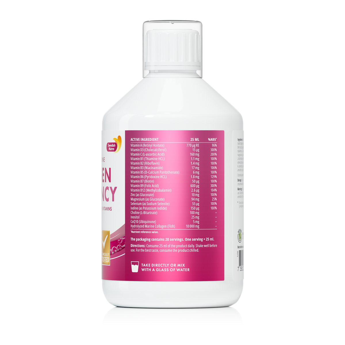 Swedish Nutra Collagène Dream liquide baies 500ml