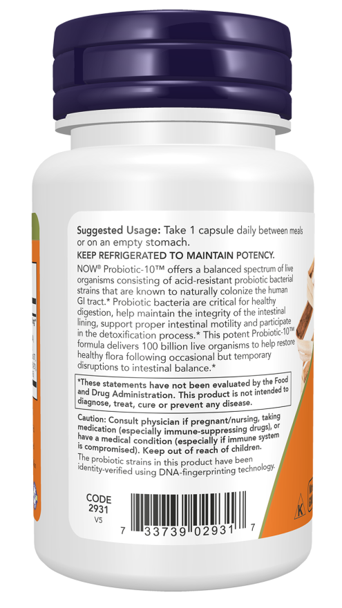Now Foods Probiotic-10™ 100 Billion Veg Capsules