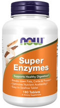 Complément d'enzymes digestives NOW - Mélange super enzymes en comprimés