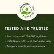 Swanson Full Spectrum Black Cohosh Root 540mg 60 Capsules tested and trusted purity and potency infographic