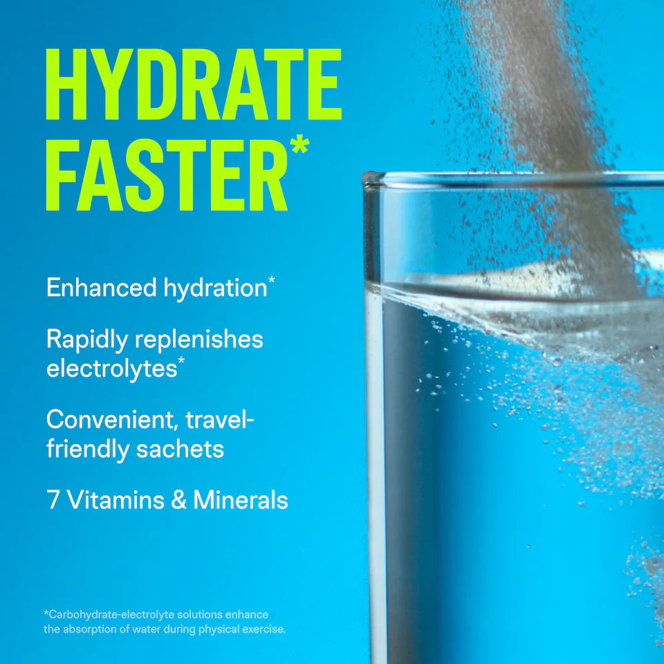 Liquid I.V. Hydration Multiplier Passion Fruit Electrolyte Powder, sachet packaging, passion fruit flavour, 30 x 16g sachets, how to use
