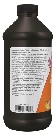 Now Foods Liquid Glucosamine & Chondroitin with MSM