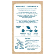 How to Use Image: Cafe Tea peppermint herbal tea bags 240 count brewing peppermint tea in mug