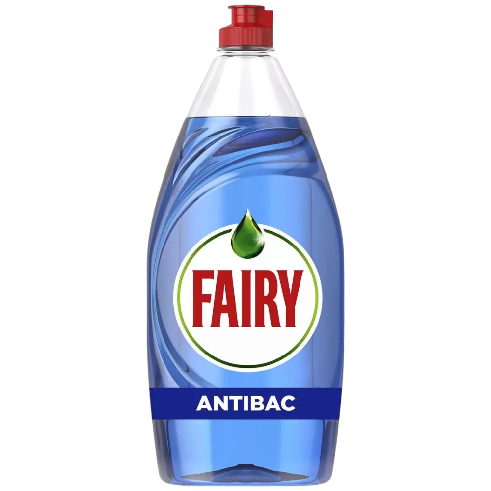 Fairy Antibacterial Eucalyptus Washing Up Liquid 900ml bottle front packaging