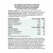 Supplement facts and ingredients for Jamieson Iron with Folic Acid & B Vitamins.