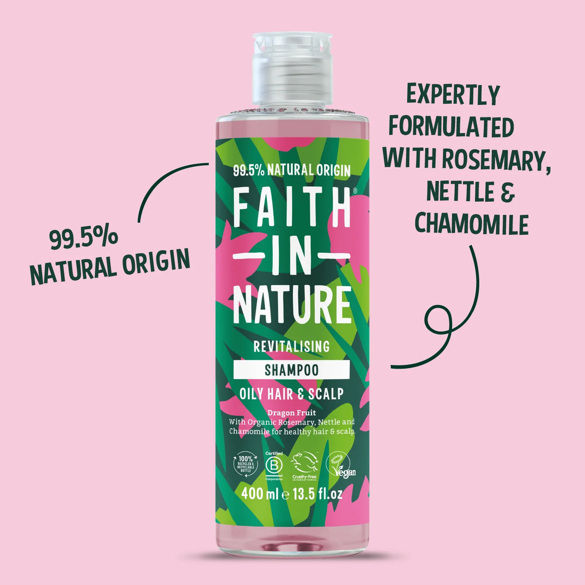 Faith In Nature Dragon Fruit Revitalising Shampoo 400ml bottle product information