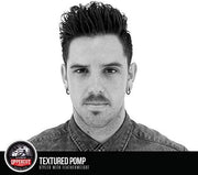 Lifestyle/use image: Uppercut Deluxe Featherweight Fiber Paste 70g textured hairstyle styling routine