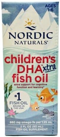 Nordic Naturals Children’s DHA fish oil Xtra box, berry punch, 60ml.