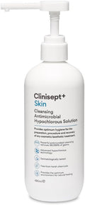 Solution de préparation cutanée Clinisept+ - Nettoyant à l'acide hypochloreux avec pompe - 490 ml