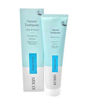 Kurin Natural Toothpaste peppermint flavour toothpaste tube fluoride free 100ml