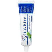 NOW Solutions XyliWhite Platinum Mint Toothpaste Gel 181g tube front packaging