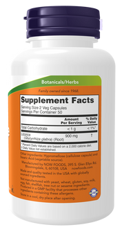 Now Foods Licorice Root 450 mg Veg Capsules