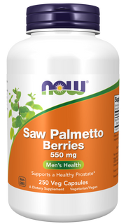 Now Foods Saw Palmetto Berries 550 mg Veg Capsules