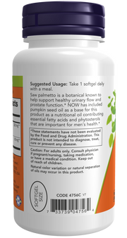 Now Foods Saw Palmetto Extract 320 mg Veggie Softgels