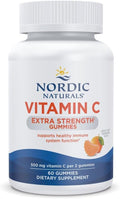 Nordic Naturals Extra Strength Vitamin C 500mg Tangerine 60 Gummies