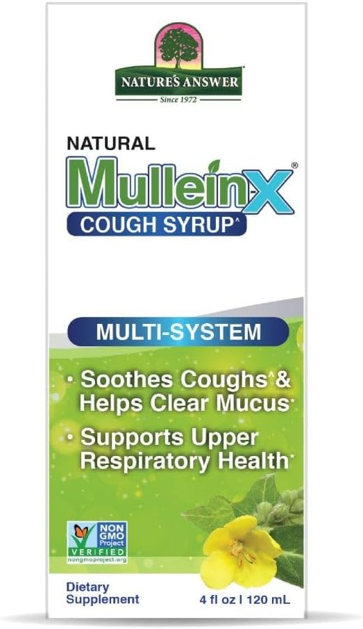 Nature’s Answer Mullein-X Herbal Liquid Supplement 120ml box front view