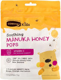 Comvita Kids Sucettes Apaisantes au Miel - Miel de Manuka UMF 10+ & Vitamine C - Pack de 15