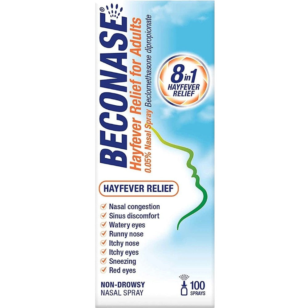 Beconase 8-in-1 Adult Hayfever Relief Nasal Spray 0.05% 100 Sprays