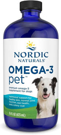 Nordic Naturals Omega-3 Huile de poisson liquide pour animaux - Sans arôme pour chiens et chats