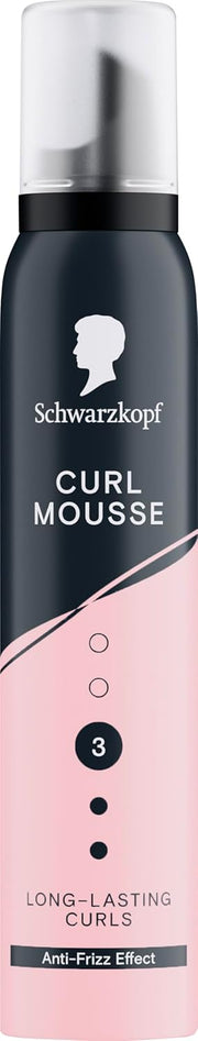 Schwarzkopf Curl Mousse Hold 3 Anti-Frizz Effect aerosol mousse can 200ml front product packaging