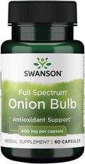 Bulbe d'oignon à spectre complet Swanson 400mg – 60 capsules