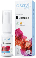 Spray oral complexe B Osavi - Végan et étiquette propre - Saveur orange - 25 ml