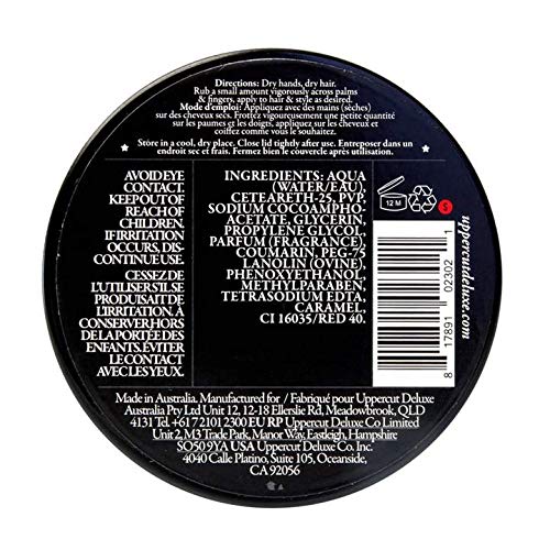Barcode image: Uppercut Deluxe Pomade 100g barcode packaging image