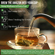 Rio Amazon Graviola Leaf Tea Infusion brewing instructions herbal tea 40 teabags