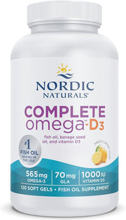 Nordic Naturals Complete Omega-D3 Softgels - Lemon Flavour - 1000 IU D3