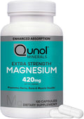 Qunol Magnesium Glycinate Capsules 420mg 120 Count