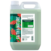 Faith In Nature Aloe Vera Soothing Shampoo Refill, 5 litre refill bottle packaging, aloe vera, 5L, ingredients & barcode