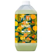 Faith In Nature Grapefruit & Orange Purifying Shampoo Refill, 5 litre refill bottle packaging, grapefruit and orange, 5L