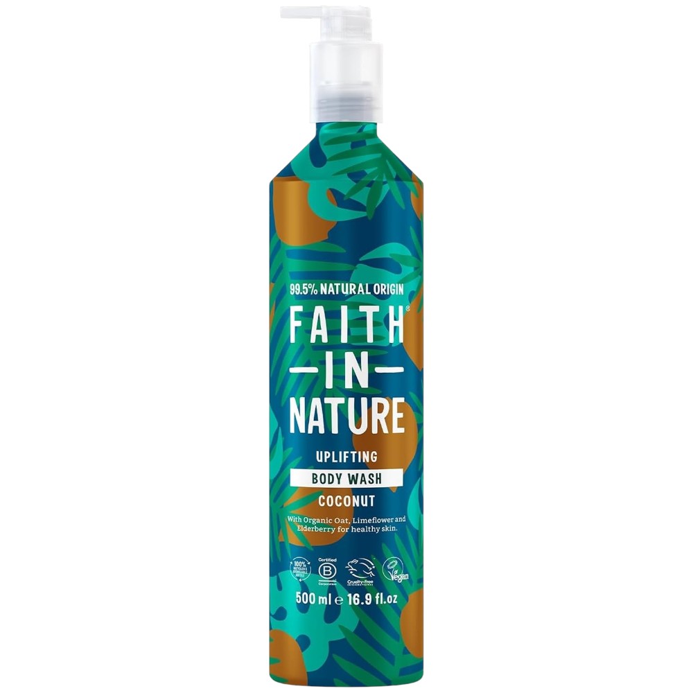Faith In Nature Uplifting Body Wash Coconut 500ml bottle